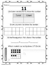 Decomposing Numbers to 20 Worksheets