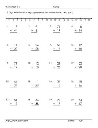 Math 2-Digit Addition with Regrouping Worksheets