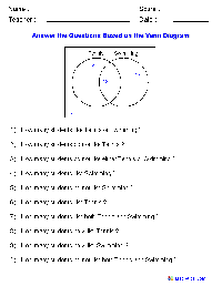 Math Venn Diagram Worksheet