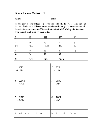 Roman Numerals Printable Worksheets