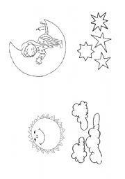 day and night coloring pages for preschool - photo #25