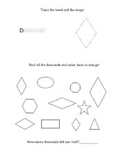 8 Best Images of Diamond Worksheets For Preschoolers  Diamond Shape