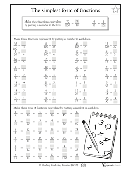 Equivalent Fractions Worksheet 5th Grade