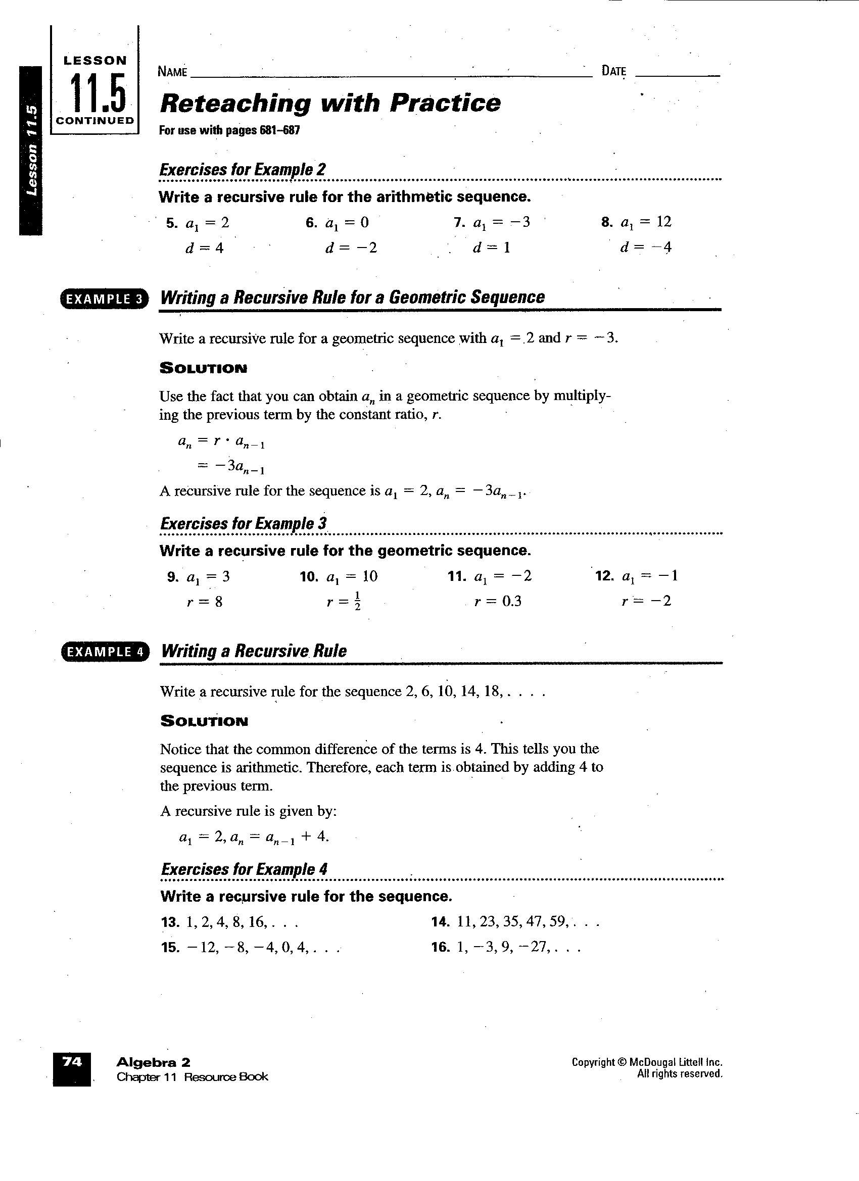 14 Best Images of Arithmetic Series Worksheet - Arithmetic Geometric