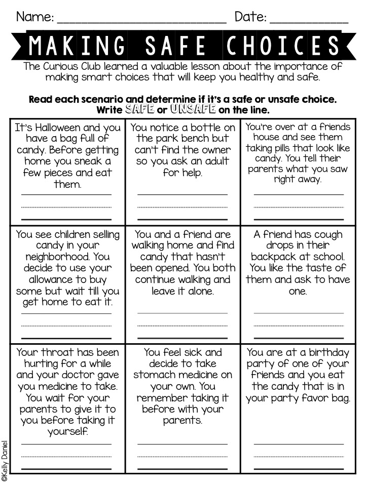16 Best Images Of Making Choices Worksheets For Adults Making Safe Choices Worksheet Decision good-and-bad-choices-version-2-teaching-resources