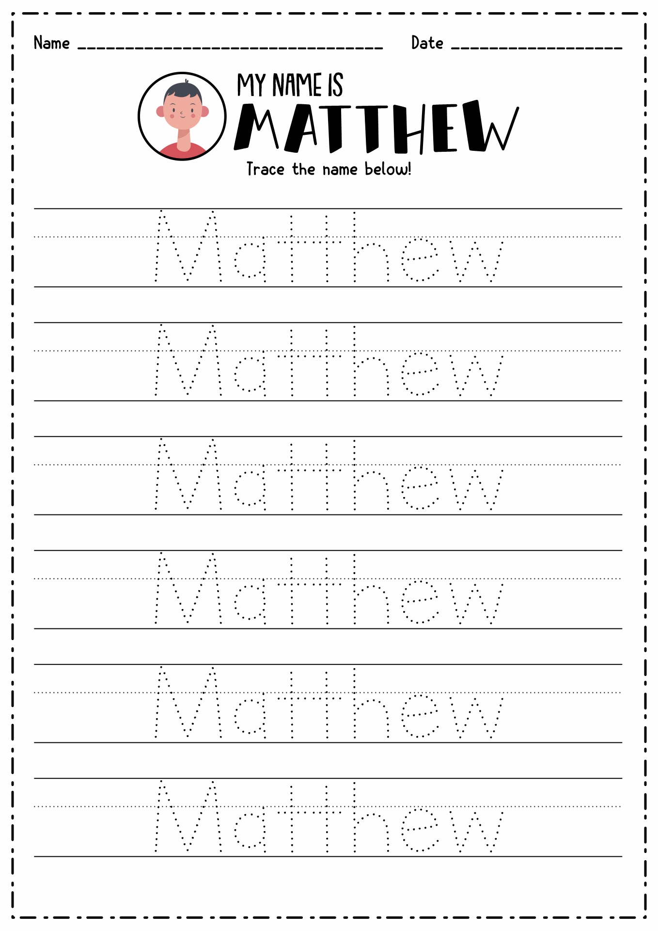 14 Best Images of Create Name Tracing Worksheets - Create Your Own