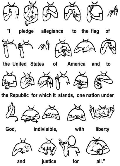 Sign Language Pledge