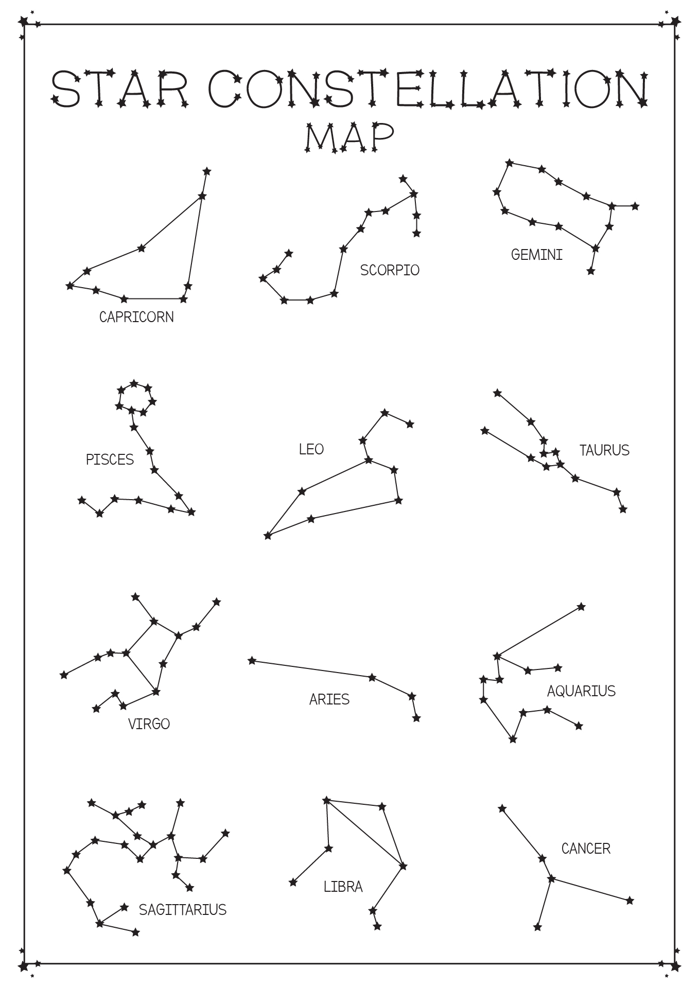Constellation Connect The Dots Worksheet