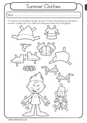 9 Best Images of Fall Clothes Worksheet - Printable Paper ...