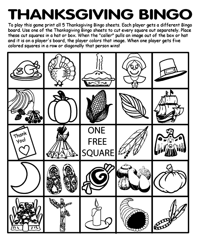 Thanksgiving Worksheets and Activities