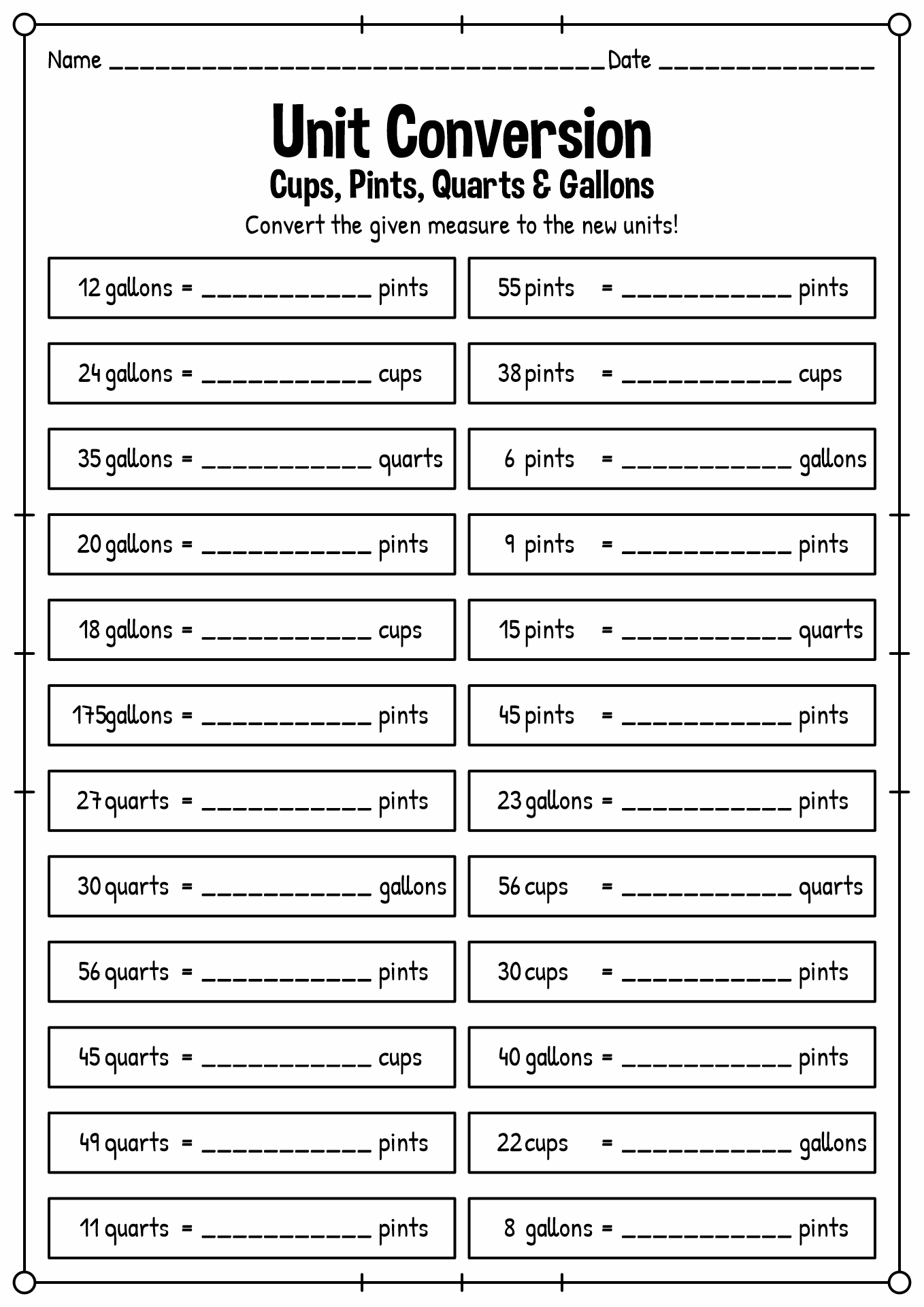 9 Best Images of Super Teacher Worksheets Measurement - To the Nearest
