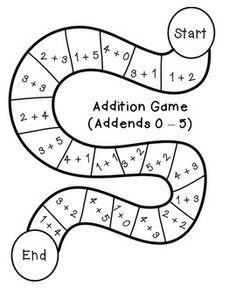 Addition and Subtraction Board Games