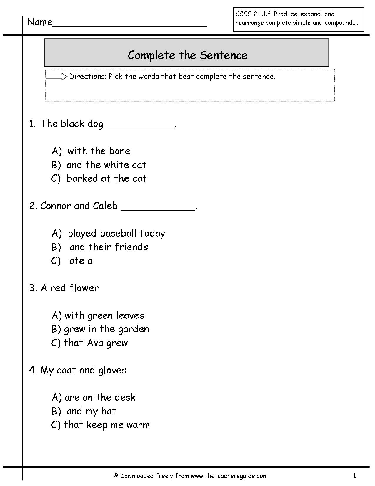 sentence-writing-kindergarten-worksheets