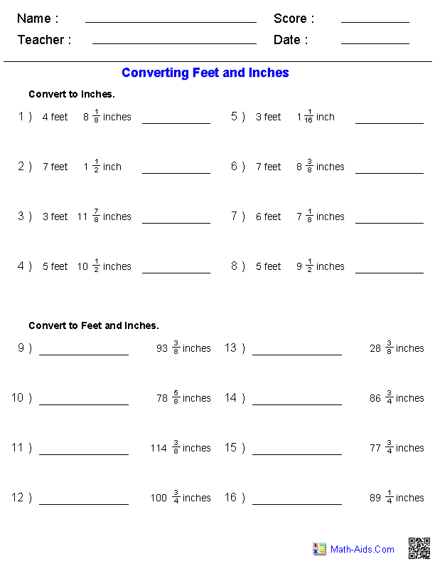 metric-measurements-worksheet