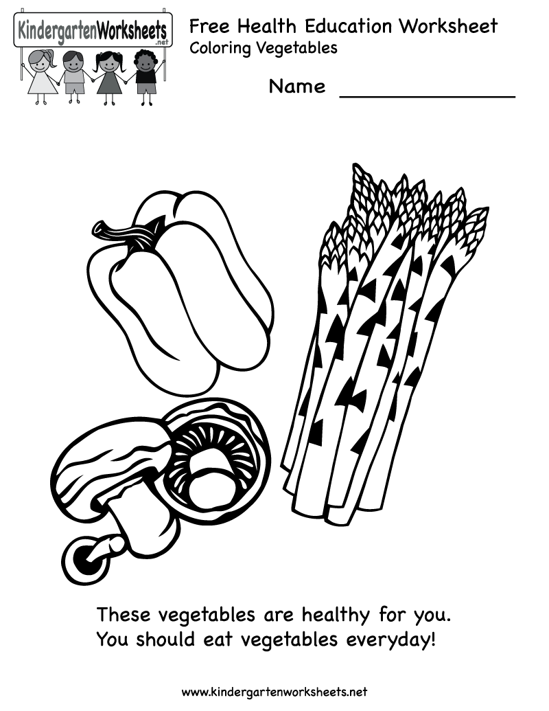 13 Best Images of Kindergarten Health Worksheets Nutrition - Healthy