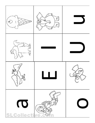 10 Best Images of Spanish Vowels Worksheets - Kindergarten Vowel