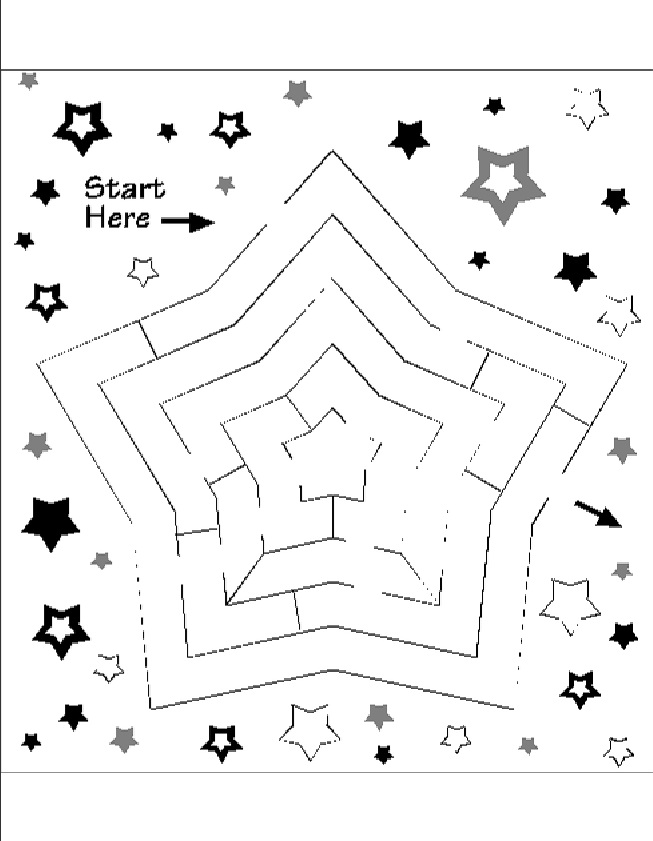 8 Best Images of Printable Star Maze Worksheets Printable Preschool