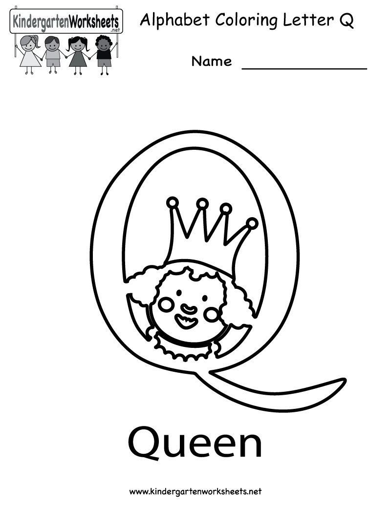 q coloring pages for preschool - photo #39