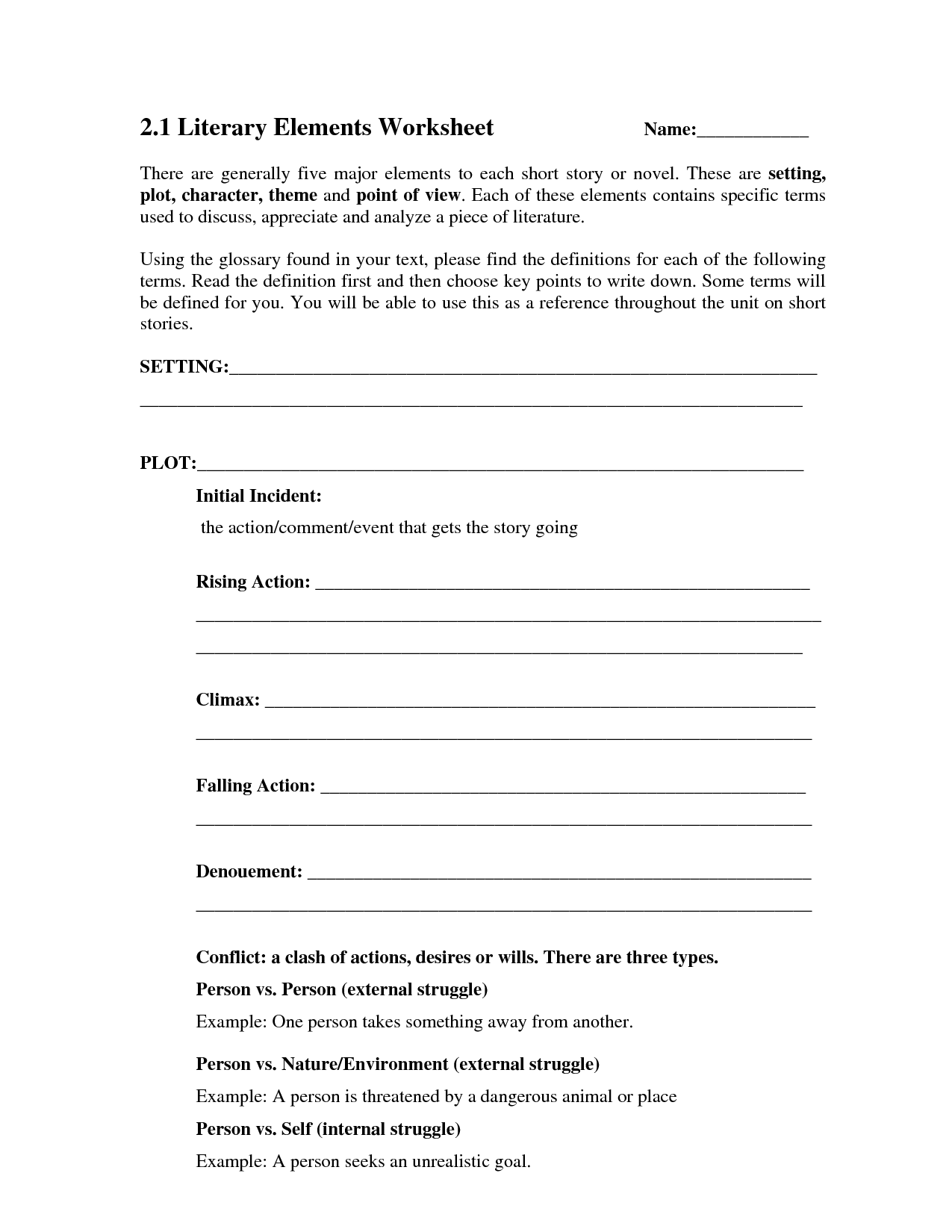 Literary analysis worksheets free Literary analysis worksheets free image