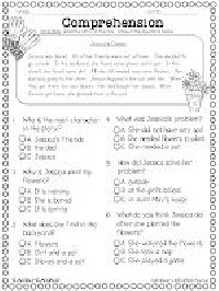 1st Grade Reading Comprehension Worksheets Multiple Choice