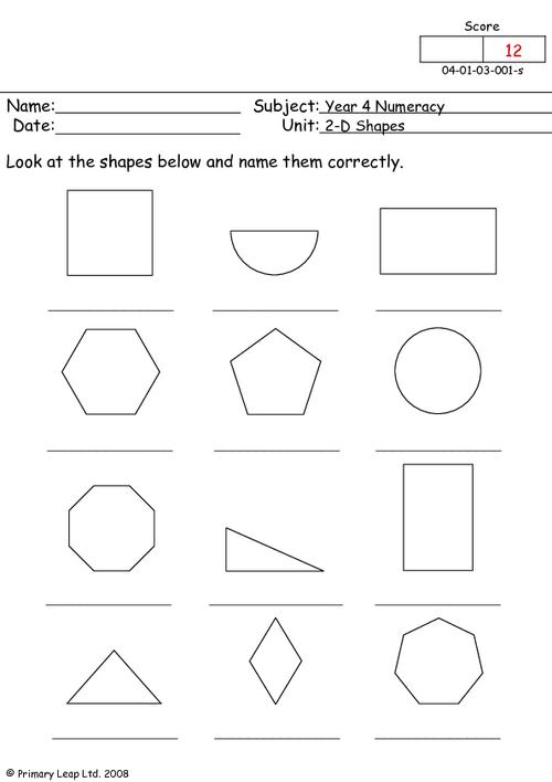 14 Best Images of Names Of Shapes Worksheets - Name 3D Shapes Worksheet