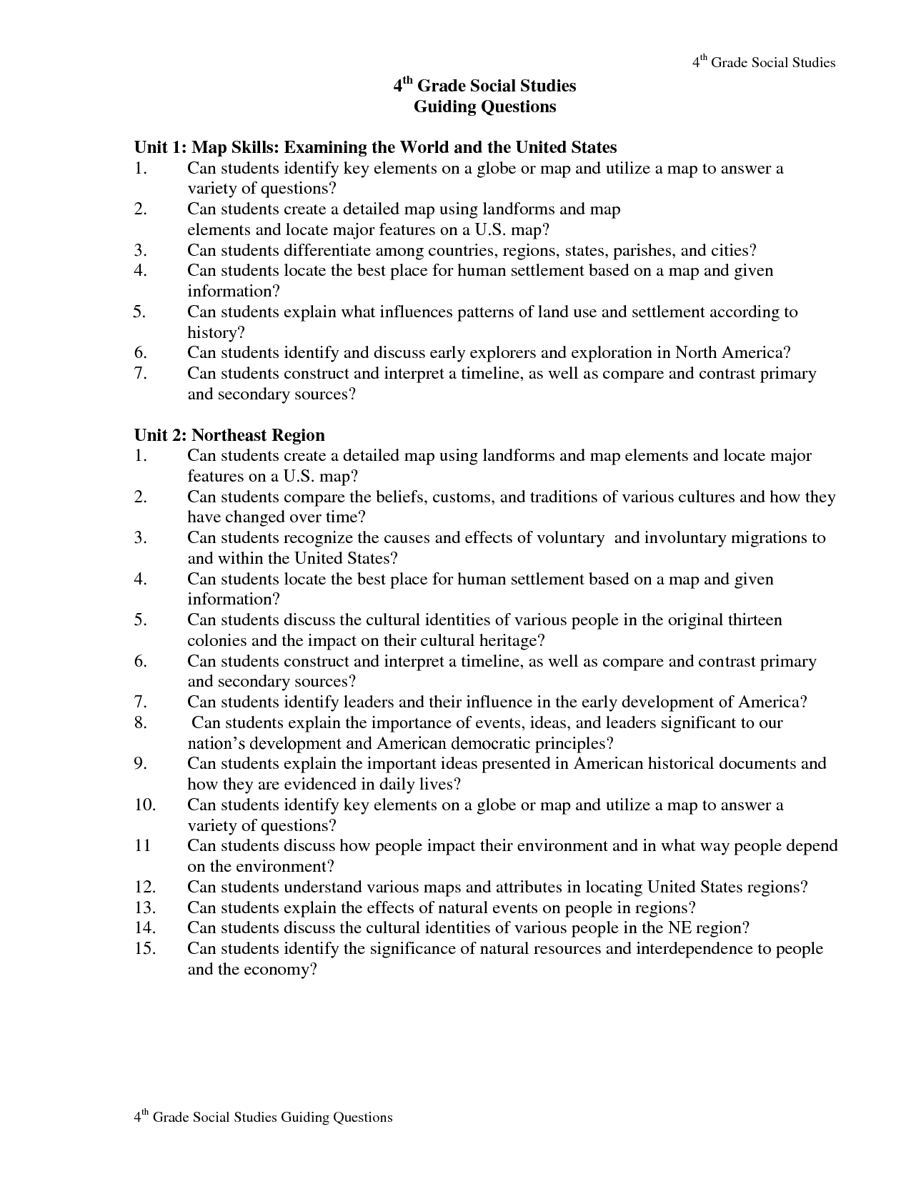 4th Grade Social Studies Printable Worksheets Free  1000 images about s worksheets on pinterest 