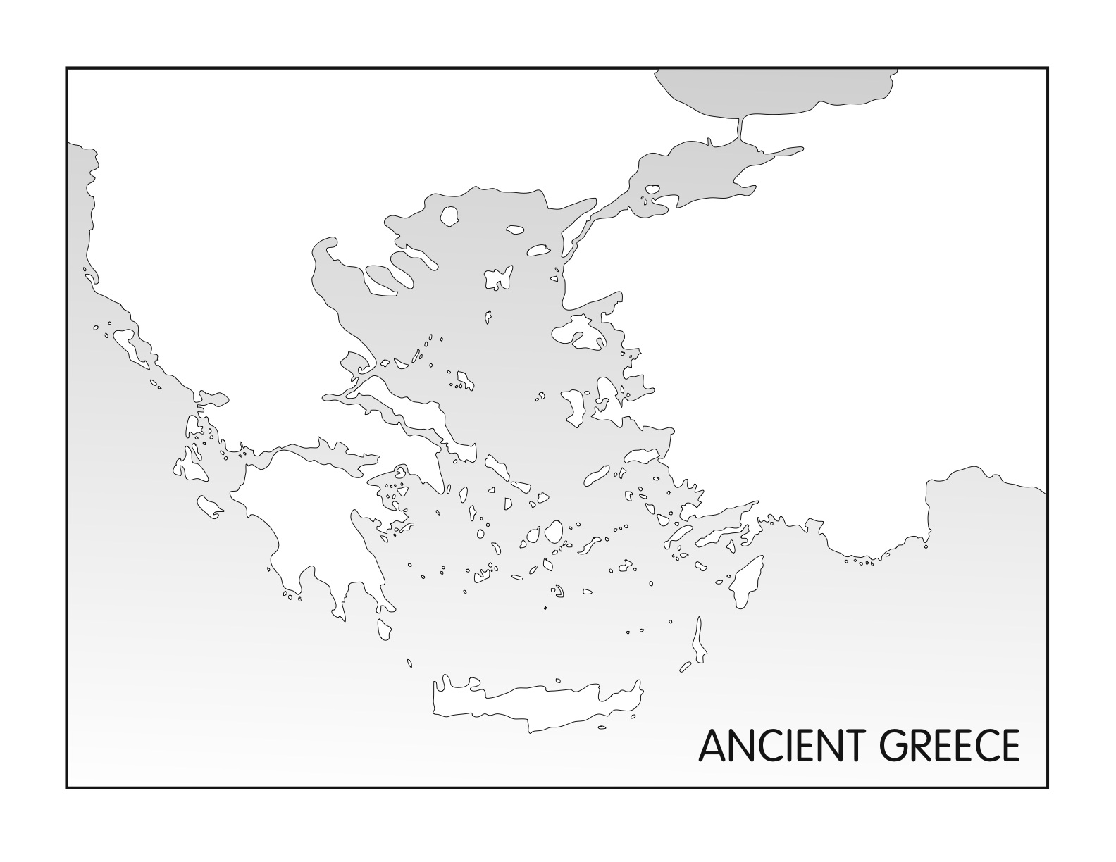Blank Map Ancient Greece