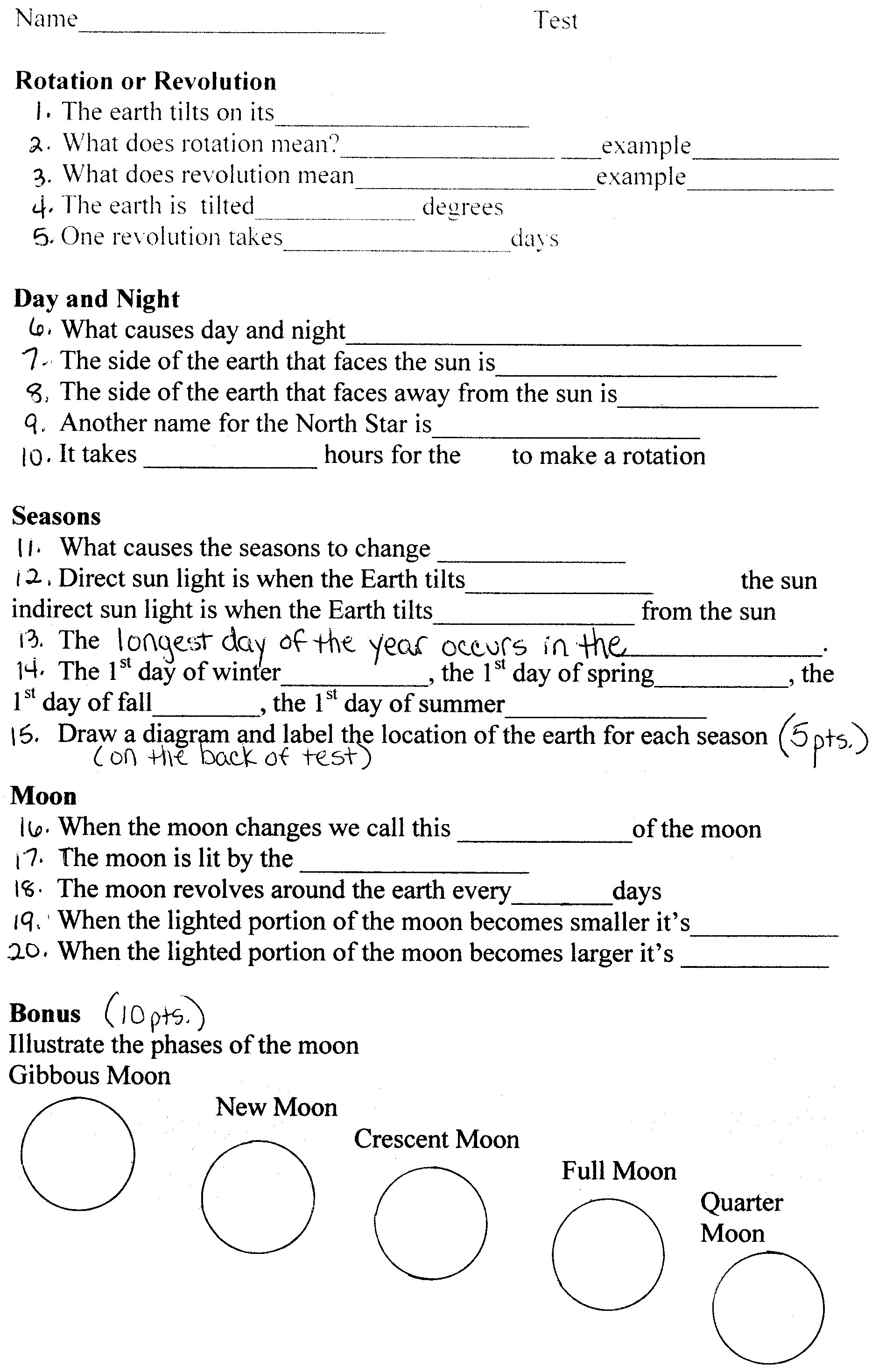 17 Best Images of Middle School Earth Science Worksheets Earth