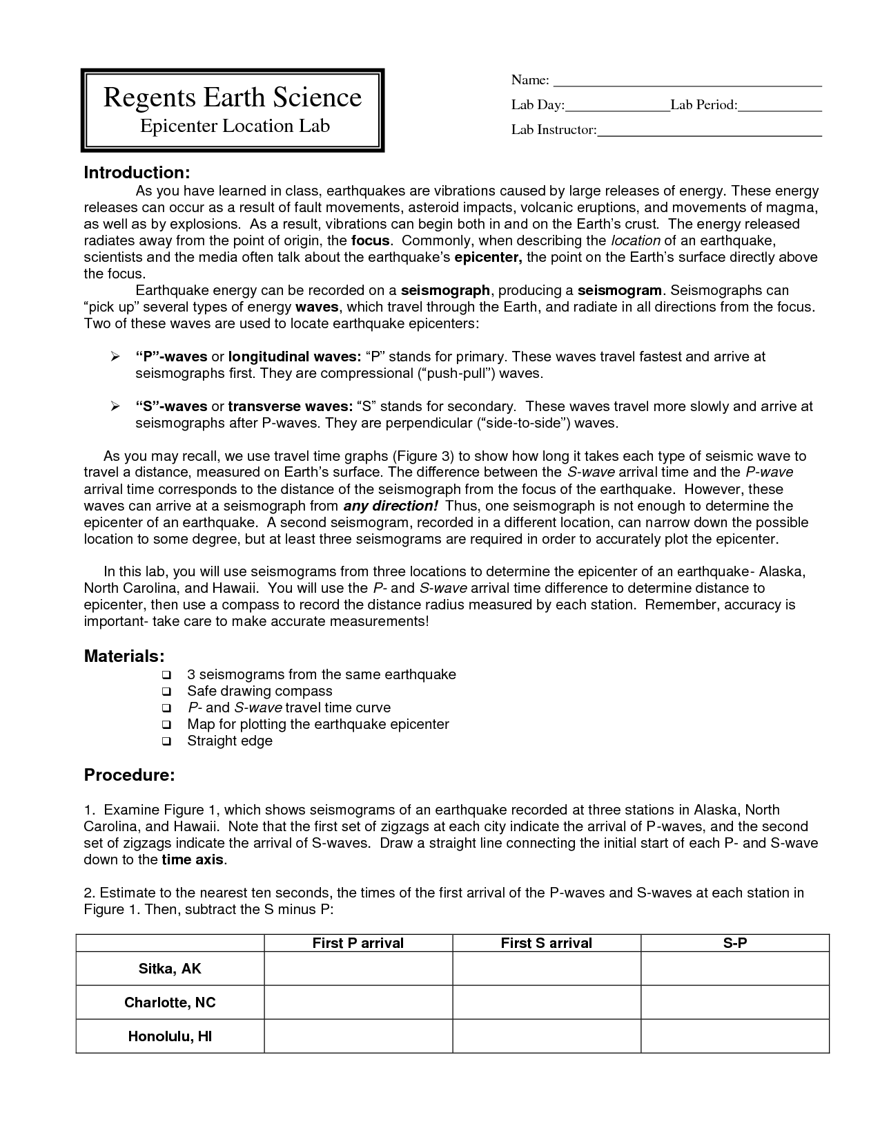 17 Best Images Of Middle School Earth Science Worksheets Earth 