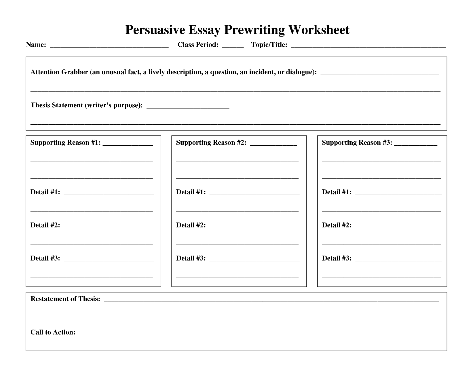 20 Best Images of Essay Organizer Worksheets - Writing Expository Essay