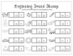 19 Best Images of Middle Sound Kindergarten Worksheets CVC Words