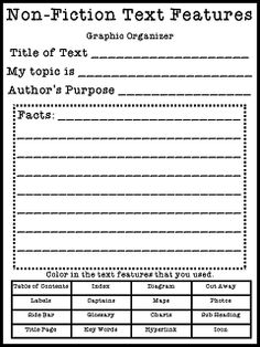 18 Best Images of Non Fiction Response Worksheets - Non Fiction Summary