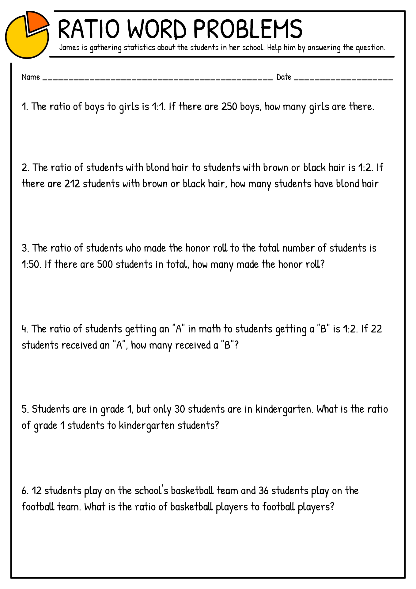10 Best Images of Proportion Problems Worksheet - 6th Grade Ratio