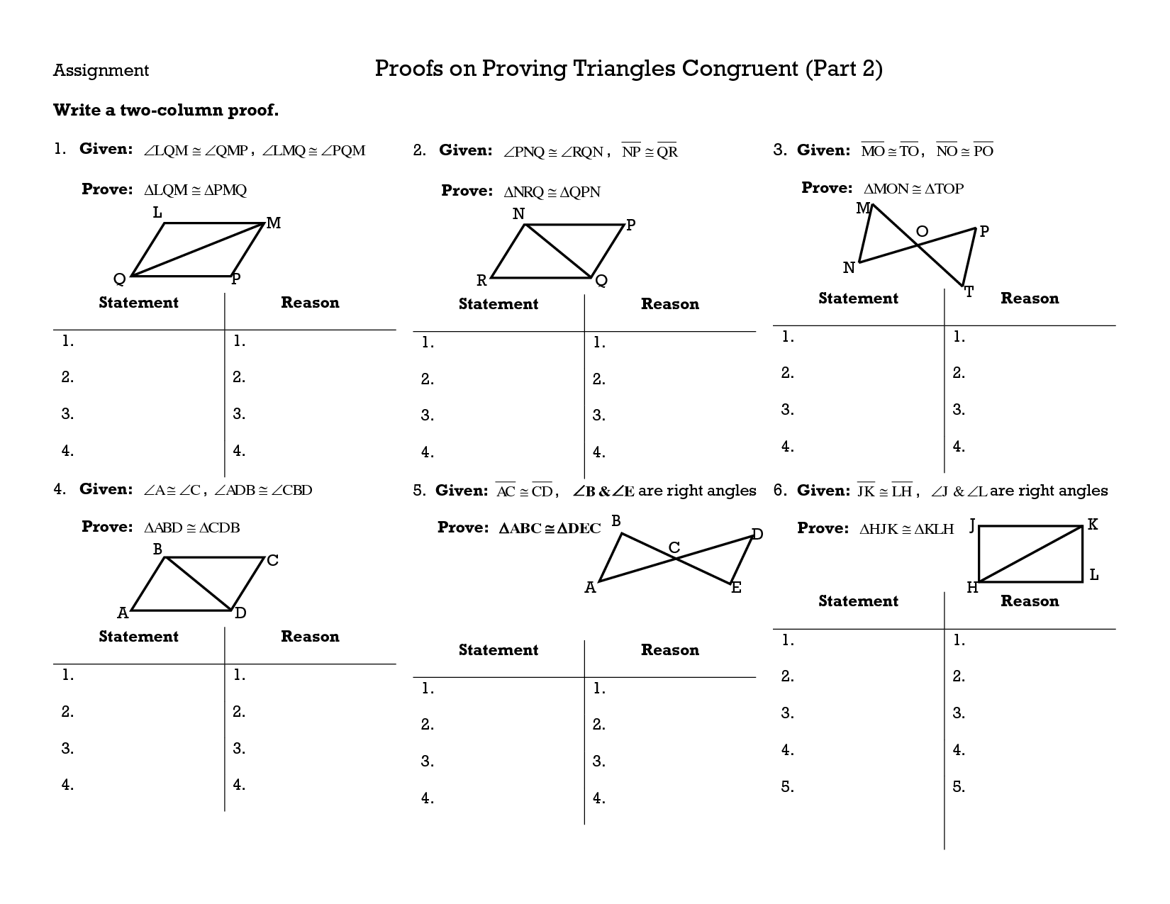 worksheet. Congruent Triangle Proofs Worksheet. Grass Fedjp Worksheet Study Site