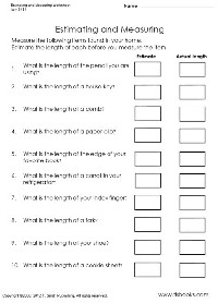 Measuring Length Worksheets 3rd Grade