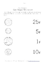 Printable Money Worksheets Kindergarten