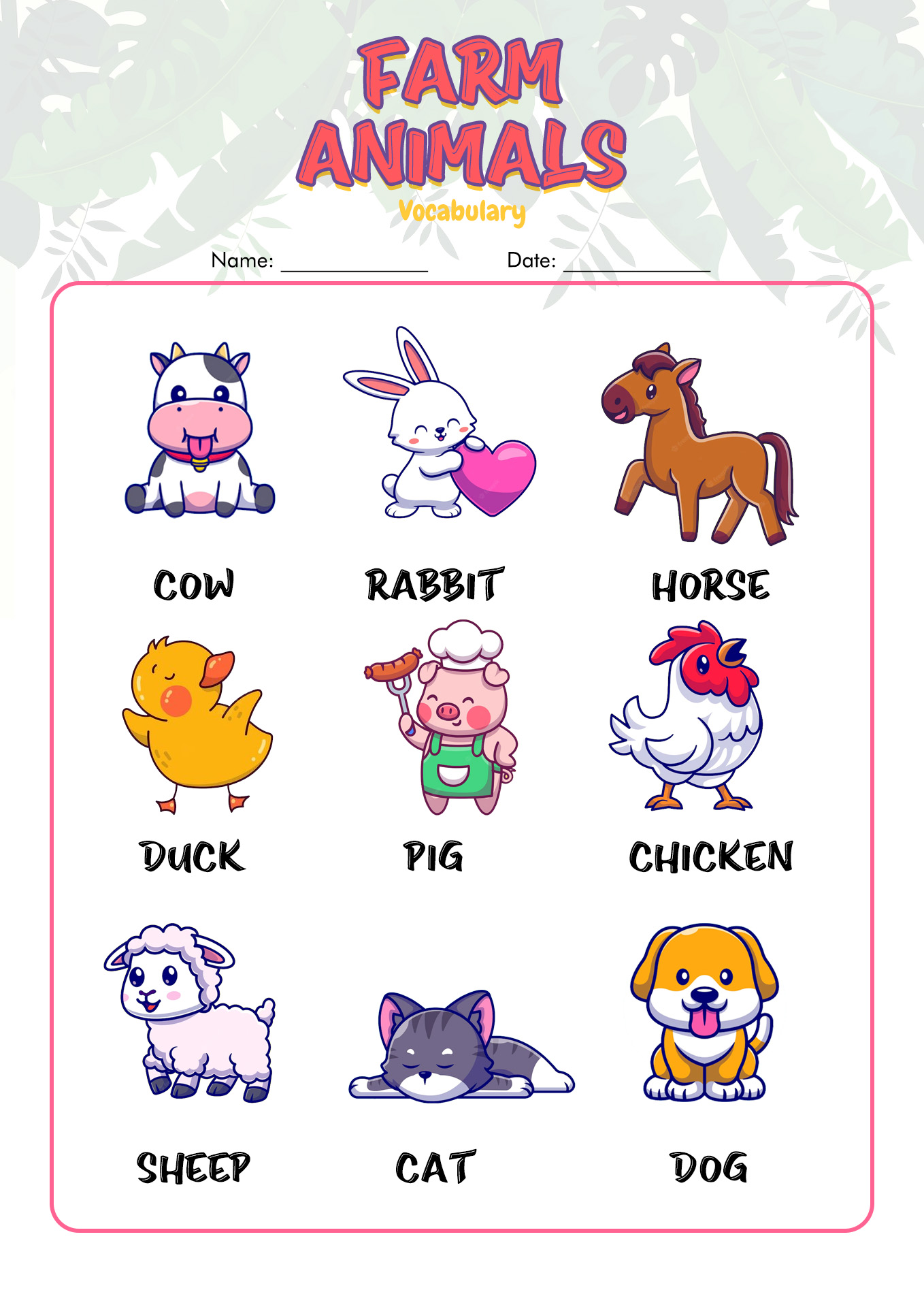Animal Farm Vocabulary Image