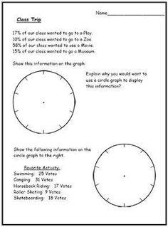 Circle Graph Worksheet Image