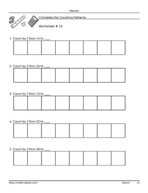 Counting By 2s Worksheet Image