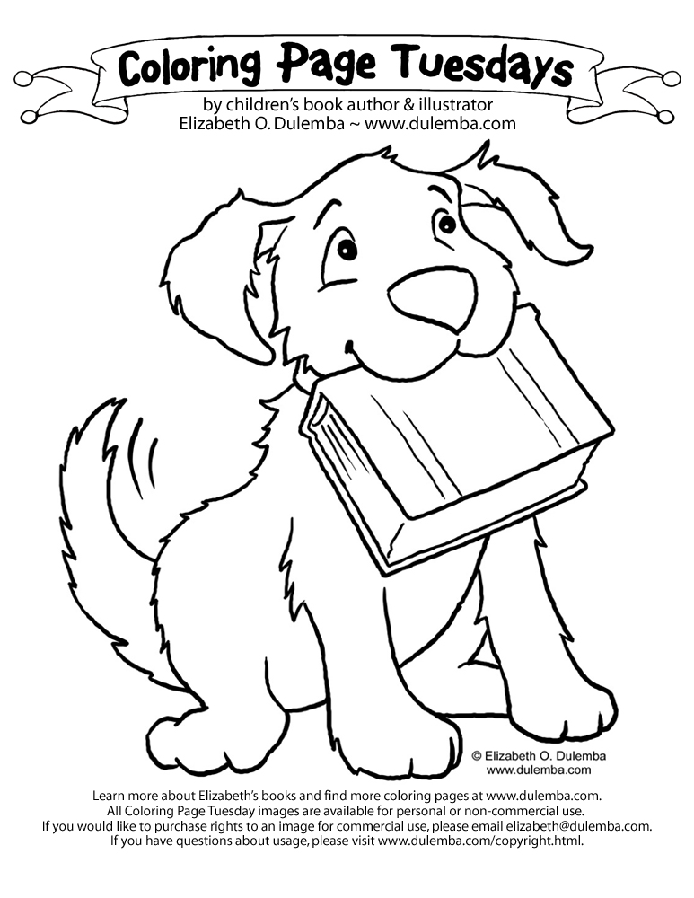 Dog Coloring Book Pages Image