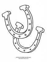 Free Printable Horseshoe Coloring Pages Image