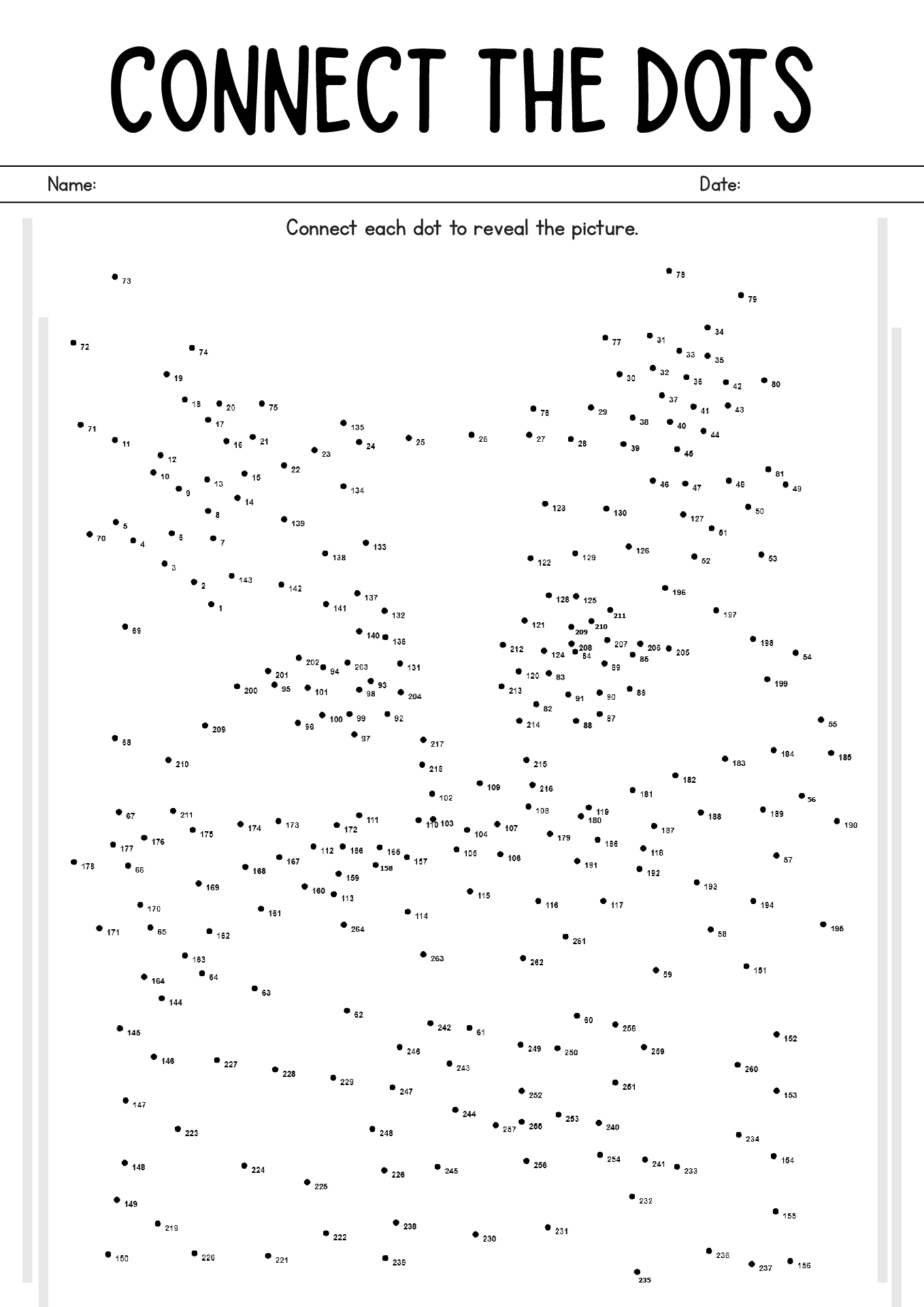 Connect The Dots Sheets Connect The Dots Sheets