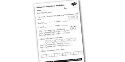 Ratio and Proportion Worksheets Image