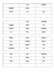 Simple Scrambled Sentences Worksheet Image