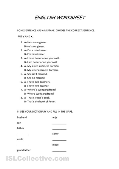 High School English Worksheets Image
