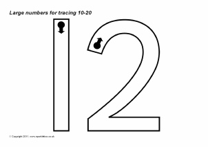Tracing Number 10 Image