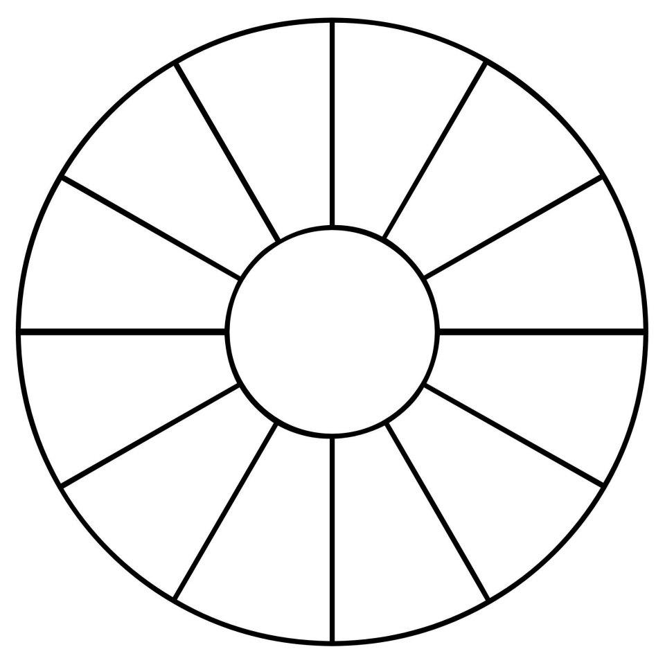 Blank Color Wheel Template