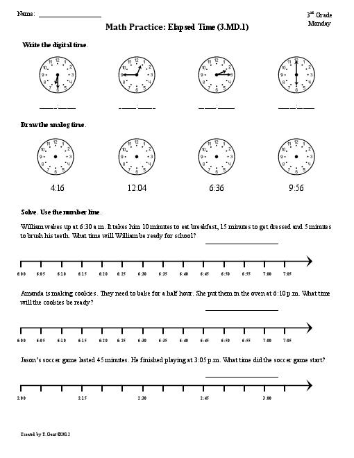 Common Core 4th Grade Math Worksheets Image