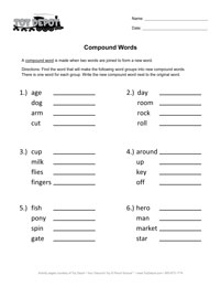 Compound Words Worksheets 5th Grade Image