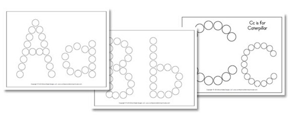 Do-A-Dot Letter Printables Image